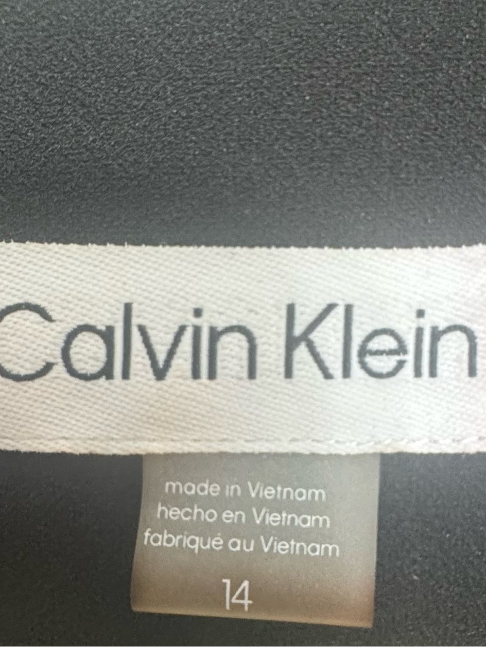 Calvin Klein | Black Short-Sleeve Sheath Dress with Waist Tie - Picture 2 of 7